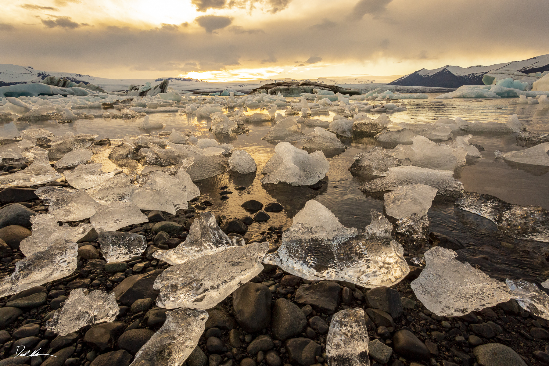 Icy beach in Iceland