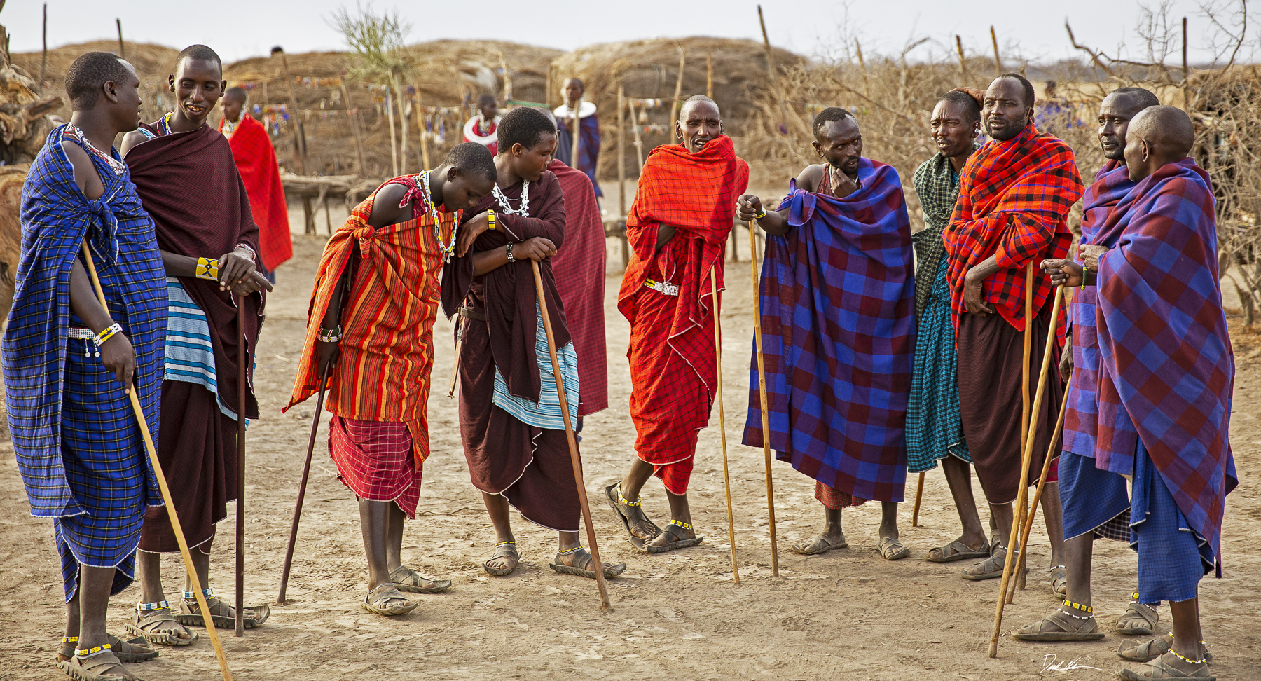 Maasai men in Tanzania