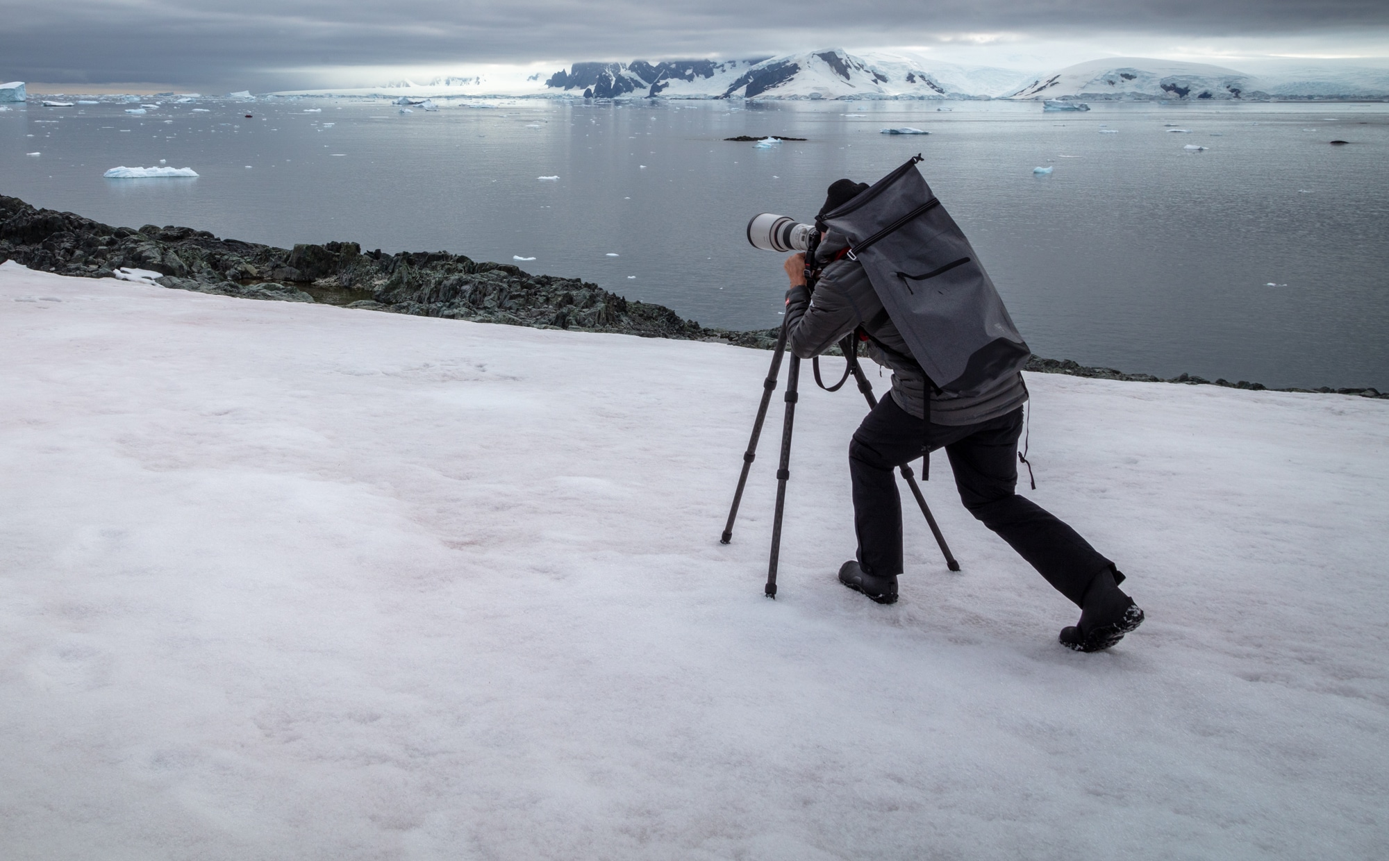 Derek on Antarctica for blog