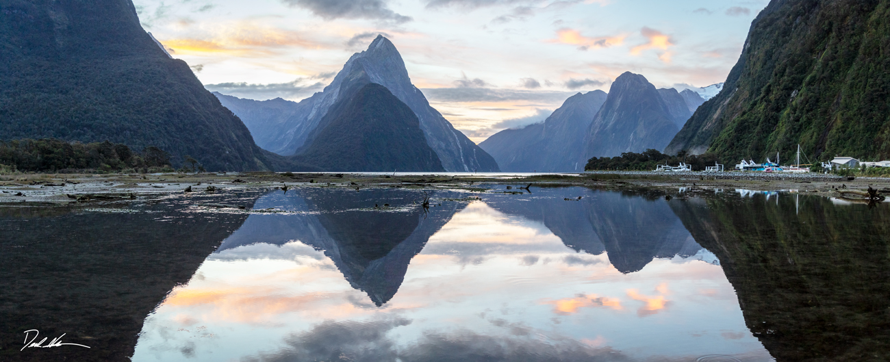 lake beside mountains