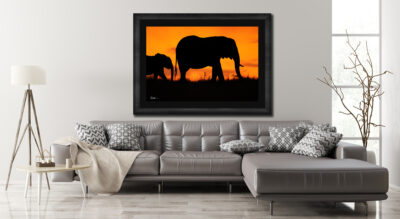 Glowing Serengeti framed