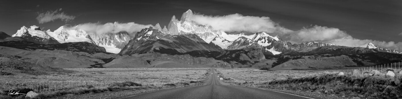 The road to Fitz Roy bw 60in