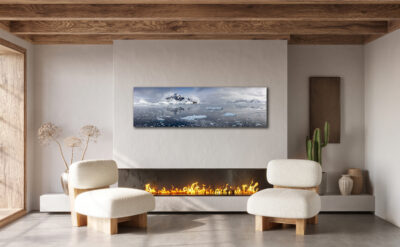 frozen paradise new frameless living room