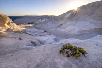 Sunrise image of Sarakiniko Greece