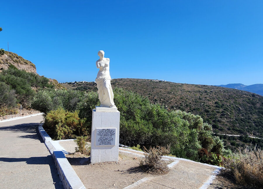 image of the Venus de Milo on Milo Island Greece