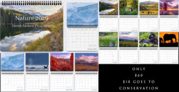 Derek Nielsen Photography's 2026 nature photography calendar