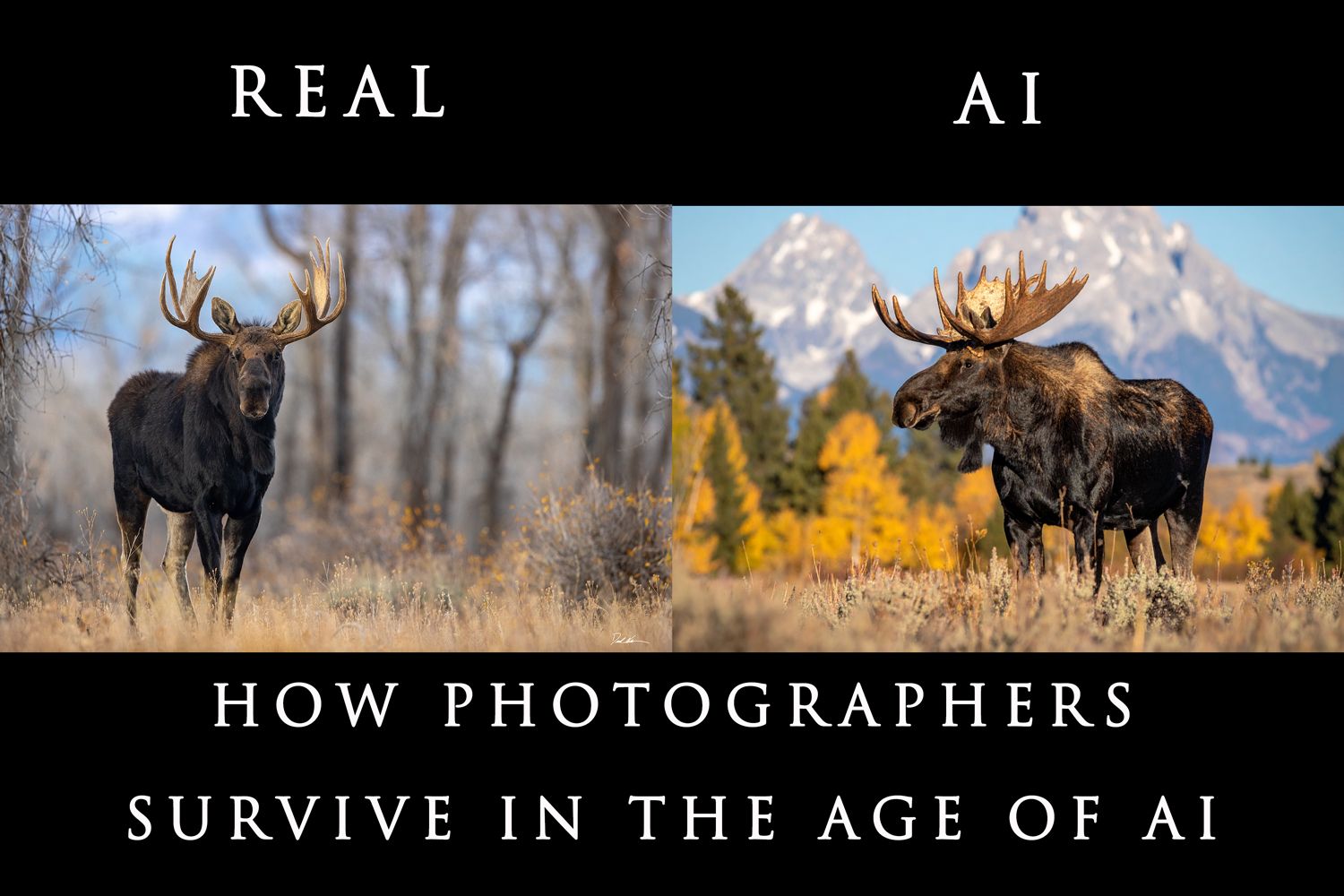 Photograph showing the alarming similarities of real photography and AI generated photography