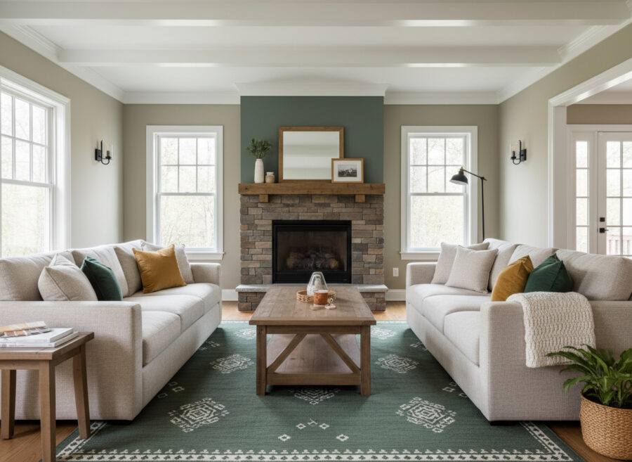 interior design example of color