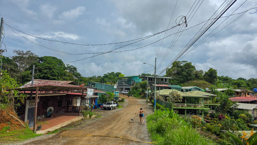 Photograph of the streets in Drake Bay, Costa Rica