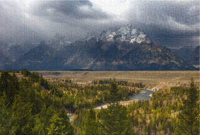 Jigsaw Puzzle With tin the mountains-call