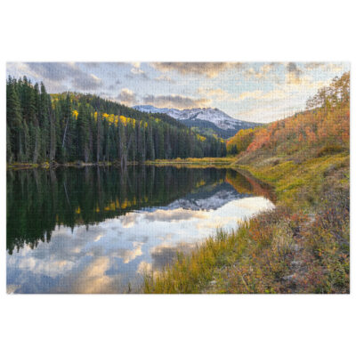 Jigsaw puzzle with tin Woods Lake